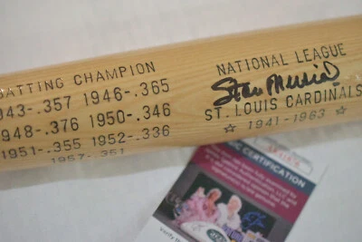 Stan Musial HOF #'D Autographed Signed Louisville Slugger All Stat Bat 💎JSA COA - Image 1 of 4