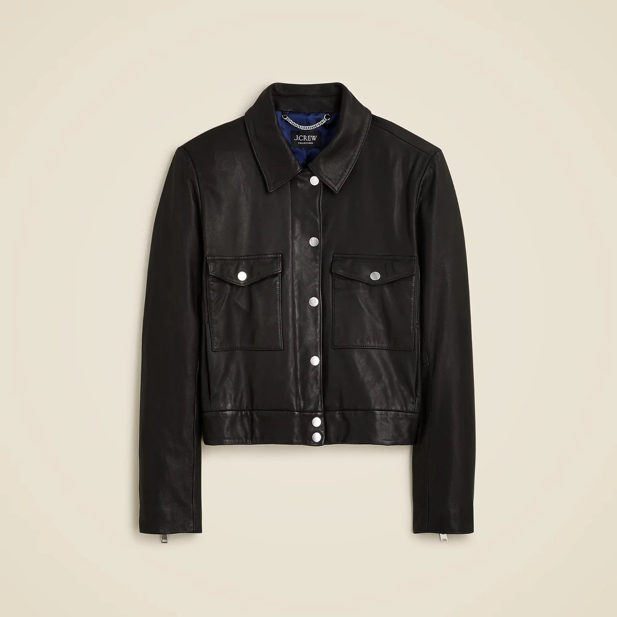 J.CREW Leather Black Coats, Jackets & Vests for Women for sale | eBay