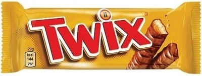 Twix Chocolate Biscuit Twin Bars - Pack of 25 x 50G - Free Delivery - Image 1 of 4
