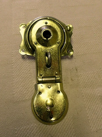 3108M Vtg Long Brand T907 POPPED Double Lock from TAYLOR Trunk Hardware Cover