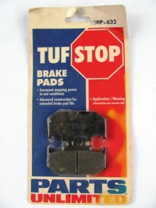 PARTS UNLIMITED BRAKE PADS TSRP-832 TUFSTOP KAWASAKI YAMAHA - NEW - Picture 1 of 2