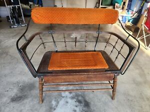 ANTIQUE HORSE CARRIAGE BUGGY SEAT R.M STIVERS NEW YORK 1800's !