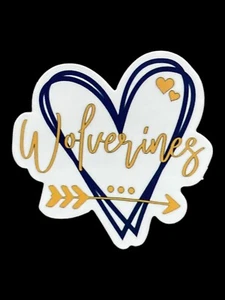 Michigan Wolverines Sticker Decal 2”x2” College Football - Picture 1 of 1