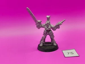 Citadel Warhammer 40k Metal Rogue Trader 1980s Eldar Guardian Champion / Leader - Picture 1 of 7