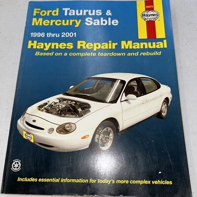 Manual de reparación Haynes 36075 Ford Taurus Mercury Sable 1996 hasta 2001 buen estado. Foto 1 de 4