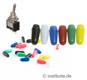5 - 50 x Miniatur Kippschalter Abdeckkappe Farbig 3-polig 6-polig Schutz 7579 - Bild 1 von 1