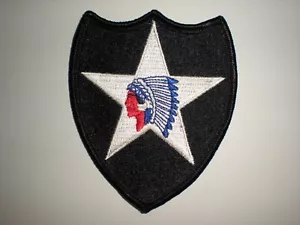 US ARMEE 2. INFANTERIEDIVISION KLASSE A AUFNÄHER - VOLLFARBE - Bild 1 von 1