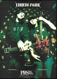 Linkin Park Brad Delson Mike Shinoda 2002 PRS Gitarre Werbung Printanzeige - Bild 1 von 3