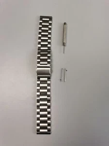 Pincode bransoletka ogniwa stal nierdzewna 22mm metal srebrny pasek do zegarka - Zdjęcie 1 z 4