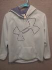 Girls Yxl Cold Gear Loose Under Amour Hoodie Pale Blue/Gray