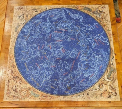 Vintage 1982 Springbok CONSTELLATIONS Zodiac Stars 500+ Piece Puzzle COMPLETE - Image 1 of 4