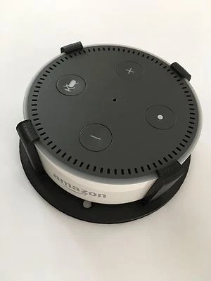 Montaje en pared/techo SturdyGrip® para Amazon Echo Dot 2da generación (negro) Foto 1 de 3