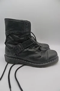 STIVALI STRINGATI DR. MARTENS TRIUMPH 1460 NERI - TAGLIA UOMO 10,5 - 12153001 - Foto 1 di 8