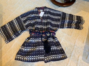 Anthropologie Guadalupe Kimono with Obi Belt nwt M Jacket Cardigan - Picture 1 of 6