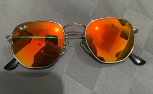 Gafas de sol Rayban hexagonales RB3548-N lentes naranja espejo - Imagen 1 de 8