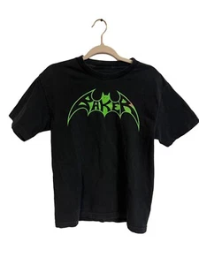 Scarce Vintage Baker Skateboards Black T-shirt Shirt Bat Batman Logo Size Medium - Picture 1 of 4