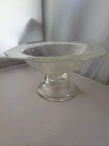 Indiana Glass Recollection Clear Footed Compote Fruit Deep Serving Bowl - Picture 1 of 4