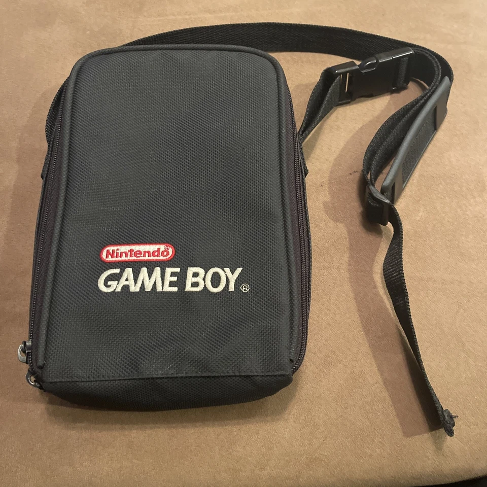 Винтажная оригинальная черная сумка для переноски Nintendo Game Boy Gameboy с ремнем - Изображение 1 из 4