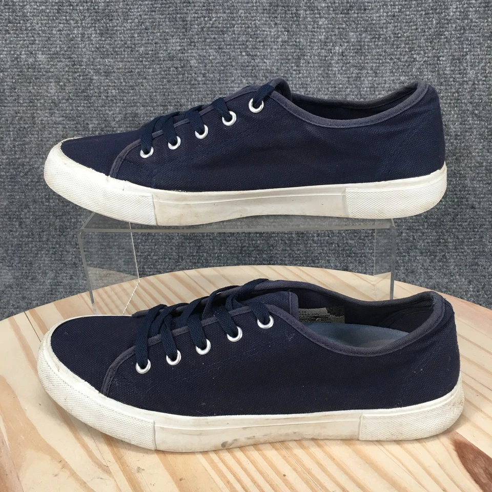 Dr Scholls Zapatos Mujer 10 Informales Puntera Redonda Tenis Azul Tela Con Cordones Parte Superior Baja Foto 1 de 4