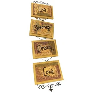 Vintage Home Interiors Plaques ’Live, Celebrate, Dream, Love’ - Picture 1 of 5