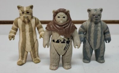 1983/1984 Vintage Star Wars Ewok Lot of 3: Logray, Teebo & Chief Chirpa *READ* - Image 1 of 4