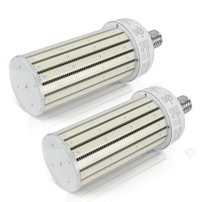 2-Pack 250W LED Corn Light Bulb (1200W Equivalent) Daylight 5000K E39 Mogul Base - Image 1 of 4
