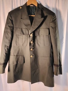 Vintage US Army Mantel Dress Coat Jacke Herren 42 kurz grün Vietnam - Bild 1 von 12