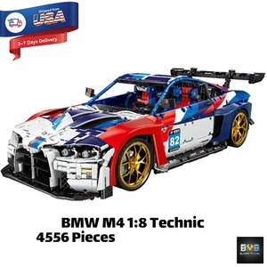 NUEVO CBOX BMW M4 1:8 Technic JD040 - 4556 Piezas - Juego de Bloques de Construcción - Imagen 1 de 9