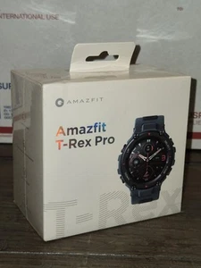Neuf et scellé ! Amazfit T-Rex Pro Montre Connectée Montre GPS Extérieur Robuste, Acier Bleu - Photo 1 sur 3