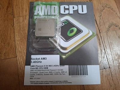 AMD Phenom II X4 965 Black Edition 3.4 GHz Quad-Core Socket AM3 CPU Processor - Image 1 of 4