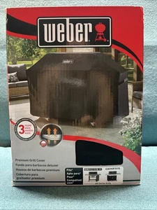 Weber Genesis II 400 Serie Schwarz Premium Grillabdeckung - #7758 - Bild 1 von 2