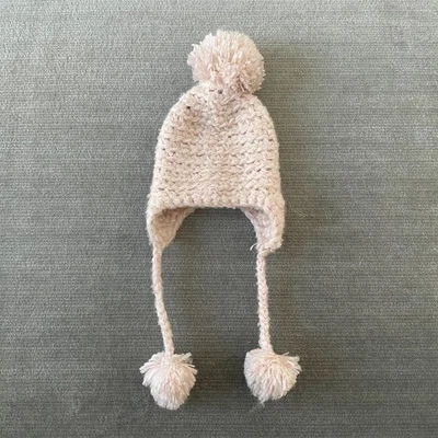 Chapéu Free People Feminino OS Gorro Malha Rosa Ao Ar Livre Pom Casual Boho - Imagem 1 de 4