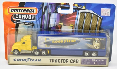 Matchbox Convoy CY114 Tractor Cab Asada giallo blu Goodyear. Made in China - Immagine 1 di 2