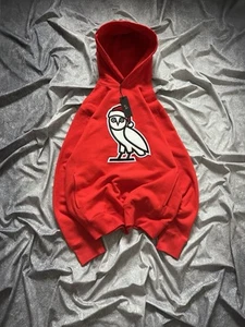 NWT October’s Very Own Holiday Owl Hoodie Red Size L OVO - Picture 1 of 10
