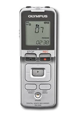 OLYMPUS VN-5000 Handheld Pocket Portable Digital Voice Recorder NOB! - Image 1 of 4