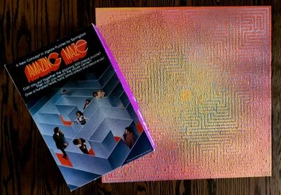 Complete Vtg 1975 Springbok Jigsaw Puzzle AMAZING MAZE w/Overlay 500 Pc #PZL5010 - Image 1 of 4