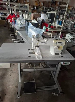 SERVICED JAPANESE BROTHER PROGRAMMABLE S7000DD LOCKSTITCH UBT SEWING MACHINE - Image 1 of 3