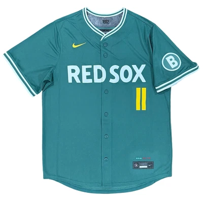 AUTÉNTICA Camiseta Nike Boston Red Sox 2025 City Connect Limited Green Monster #11 Foto 1 de 4