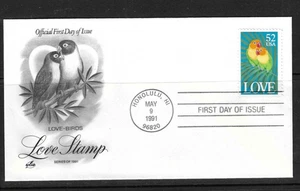 USA SC # 2537 LOVE FDC . Artcraft Cachet - Picture 1 of 1