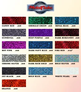 60G METALFLAKE CUSTOM 1xCOLOUR(1) AUTO METAL FLAKE PAINT BOAT CAR MOTORBIKE NEW - Picture 1 of 2