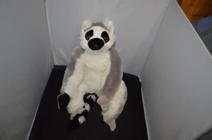 Wild Republic Ring Tailed Lemur Plush Stuffed Animal Gray Toy 12" J9 - Picture 1 of 3