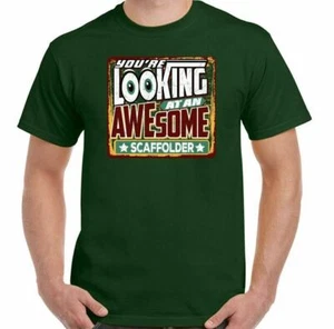Gerüst T-Shirt Gerüst You're Looking Awesome Herren lustig Handwerker Top - Bild 1 von 20