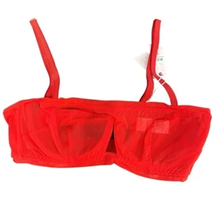 HAH By Free People Wired Bra - Blood RED - Picture 1 of 3