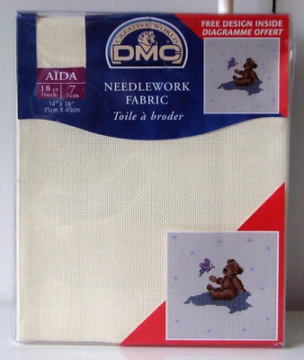 DMC Creative World AIDA Needlework Fabric 18 ct. - New - Image 1 of 2