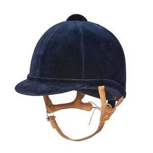 Charles Owen Fian Samt Reiten zeigen Hut/Helm - marineblau - alle Größen - Bild 1 von 1