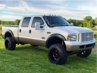 Раскрашиваемые расширители крыльев для 99-07 Ford F250 F350 удлиненный болт на гладкий набор - Изображение 1 из 4