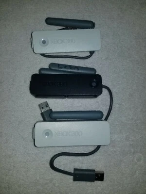 Para Piezas Lote de 3 Adaptadores de Red WiFi Inalámbricos OEM Microsoft Xbox 360 Genuinos Foto 1 de 4