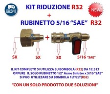 RIDUZIONE R32 + RUBINETTO R32