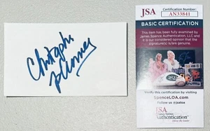 Christopher Plummer Signed Autographed 3x5 Card JSA Cert The Sound Of Music - Picture 1 of 1