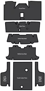 1969-1970 Mercury Cougar Convertible EVA Sound Deadener 7pc - Foto 1 di 1